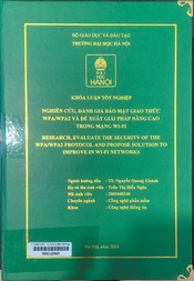Research, evaluate the security of the WPAWPA2 protocol and propose solution to improve in wi-fi networks =