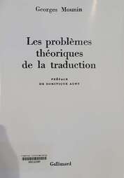 Les problèmé théoriques de la traduction