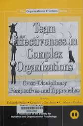 Team Effectiveness In Complex Organizations